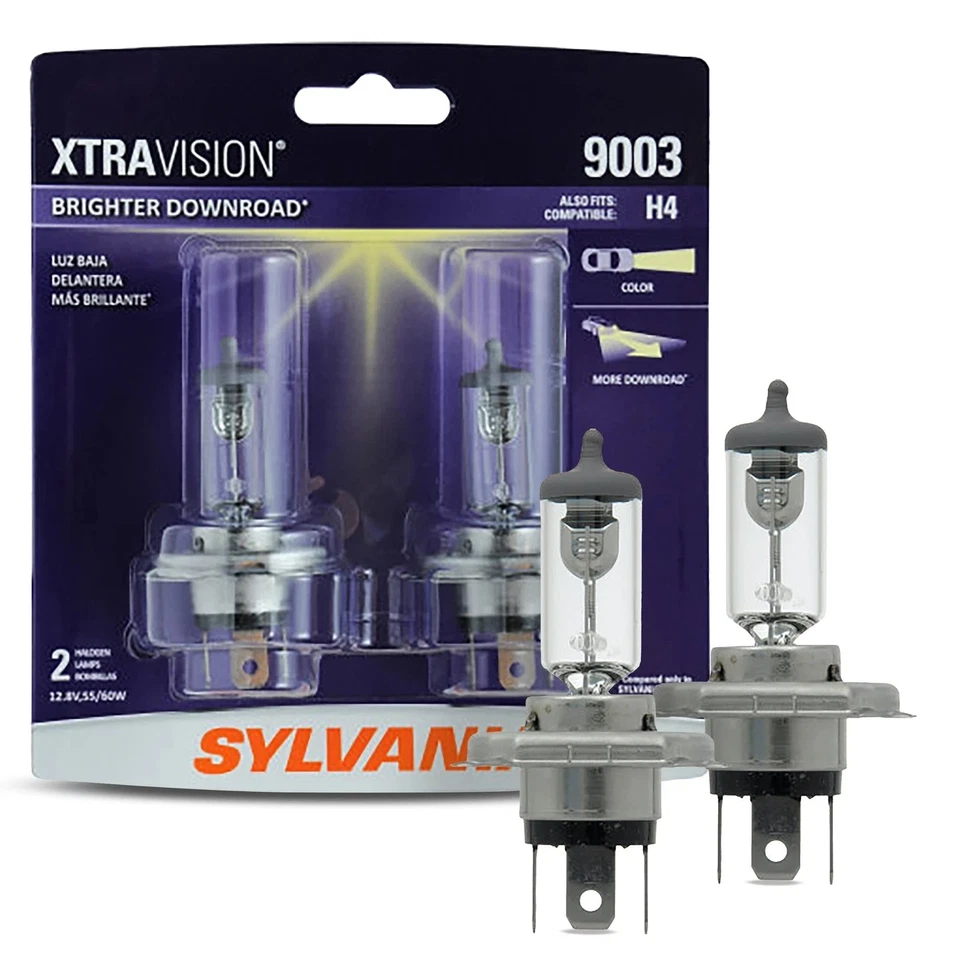 SYLVANIA - 9003 XtraVision - Bombilla halógena de alto rendimiento para faros (2 bombillas) Foto 1 de 1