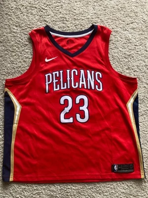 Camiseta deportiva roja Adidas Anthony Davis #23 New Orleans Pelicans adulto talla 60 3XL Foto 1 de 4