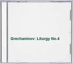 Grechaninov: Liturgy No.4 - CD JCVG The Cheap Fast Free Post - Picture 1 of 2
