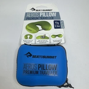 Cuscino collo Sea to Summit Aeros Premium da viaggio blu navy gonfiabile nuovo - Foto 1 di 3