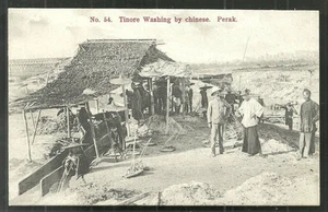 Chinese washing Tin Mine Kaulfuss Perak Malaya Malaysia ca 1910 - Picture 1 of 1