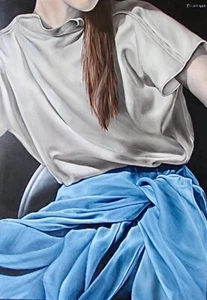 Original Painting - Oil - Pretty Jeanne - Picture 1 of 4