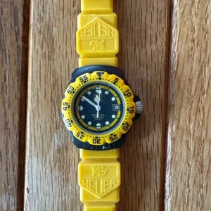 TAG Heuer formula 1 380.508 Yellow Black Quartz Unisex Watch From Junk - Picture 1 of 7