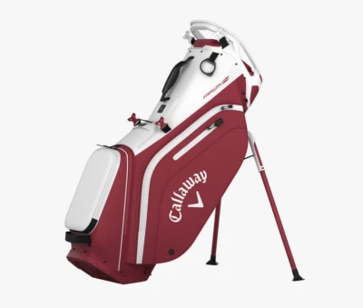 Bolsa de suporte Callaway Fairway 14 alça dupla branca/cardinal - Imagem 1 de 3