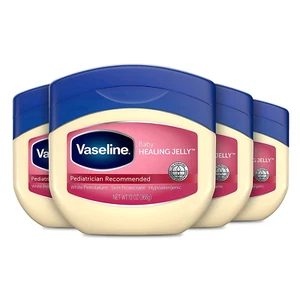 Vaseline Petroleum Jelly Baby Skincare Protective & Pure 4 Count Treats Dry Skin - Picture 1 of 12