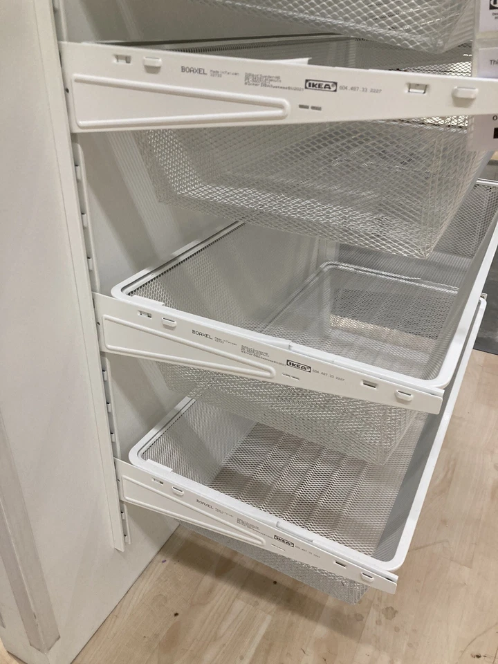 ЛОТ ИЗ 6 (3 пары) кронштейнов Ikea BOAXEL белые 15 3⁄4 дюйма 604.487.33 доставка в тот же день - Изображение 1 из 1