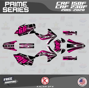 Kit de gráficos para HONDA CRF150F CRF230F (2015-2020) Prime - Magenta - Imagen 1 de 6