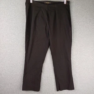 Marco Polo Pants Womens Size 12 Black Crop Elastic Waist Tapered Stretch - Picture 1 of 16