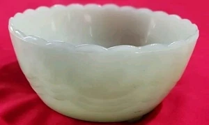 Vintage Jadeite Candy Dish With Feet Scalloped Fire King - Picture 1 of 4