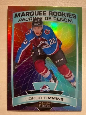 2019-20 O-Pee-Chee OPC Platinum Rainbow Color Wheel Rookie RC Conor Timmins #169 - Image 1 of 2