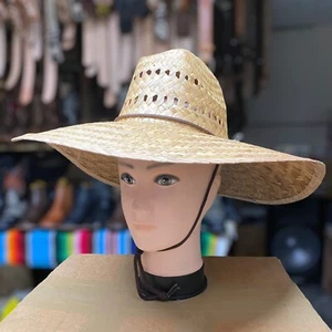 Gardener Straw Sun Hat. Outdoor Wide Brim Hat. Sombrero Grande Para Sol. - Picture 1 of 8