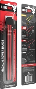 Powerful Rubber Elastic Slingshot Replacement Band Featuring Leather Pouch Red - Picture 1 of 4