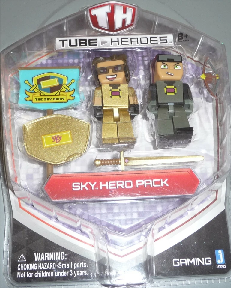 Экшн-фигурки героев Tube 2,75 дюйма Sky Hero Pack от Jazwares НОВЫЕ DMG PKG - Изображение 1 из 1