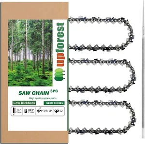 14" Chainsaw Chain 3/8"LP.043" 52DL FOR RYOBI RY40502, RY40511/GREENWORKS CSF403 - Picture 1 of 5