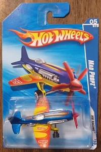 2010 Hot Wheels Mad Propz HW Racing #5/10 Airplane Diecast 1:64 Scale NIP - Picture 1 of 6
