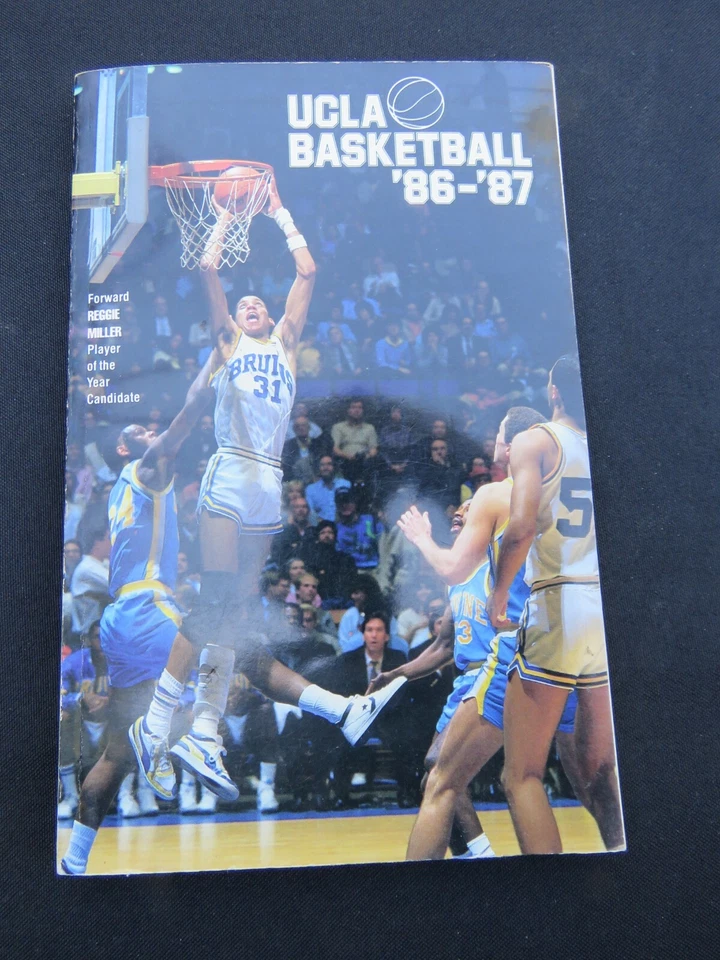 1986 - 1987 年加州大学洛杉矶分校布鲁因媒体指南 86 - 87 年鉴 Reggie Miller 印度太平洋 — 第 1/1 张图片