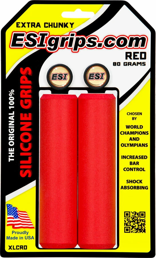 ESI Extra Chunky Grips - Red - Image 1 of 1