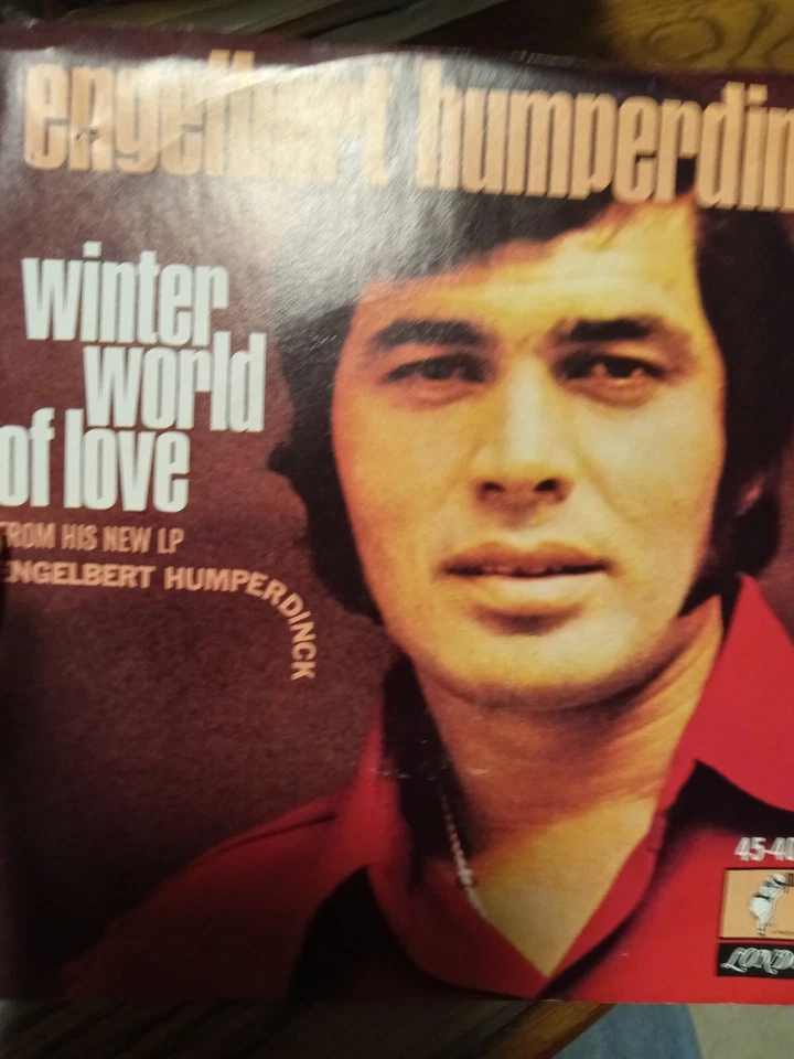 Engelbert Humperdinck 45 w PS Winter World Of Love/Take My Heart 40044 VG+ 1969 Foto 1 de 1