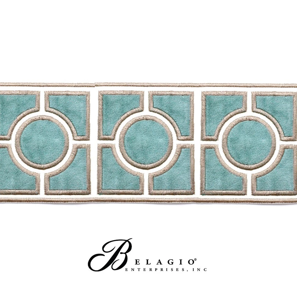 Cinta en relieve de terciopelo de 4" de ancho Belagio Enterprises (rollo de 25 yardas) | BR-7336 Foto 1 de 1