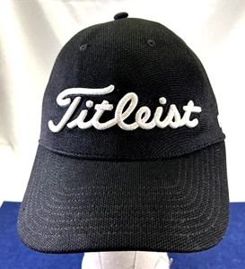 Vintage Mütze Golf Titleist FJ Footjoy Pro V1 nicht verstellbar Mesh Stretch-Passform schwarz Einheitsgröße - Bild 1 von 10