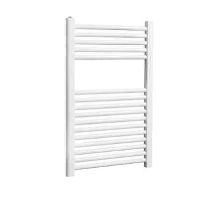 Calentador de toallas hidrónico blanco recto Cordivari (hecho en Italia) 24""x28"" Foto 1 de 4