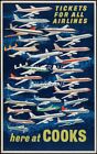 Cooks Airlines Avion Rfpb - Poster Hq 40X60cm D'une Affiche Vintage