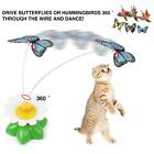 Pet Cat Toy Electric Rotating Butterfly Funny Teaser Rod Kitten Interactive FAI8