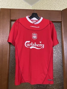2002/2004 LIVERPOOL FC RARE HOME REEBOK SOCCER JERSEY FOOTBALL SHIRT SIZE S MENS - Picture 1 of 7