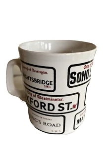 Vintage Staffordshire Potteries Street Name Mug Honestone Made In England Boroug - Picture 1 of 6