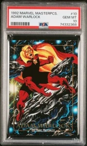 1992 Marvel Masterpieces #10 Adam Warlock PSA 10 GEM MINT - Freshly Graded! - Picture 1 of 2