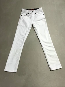 Levi's Boys White Denim Jeans Adjustable Waist Size 25x26; 10 Regular - Picture 1 of 5
