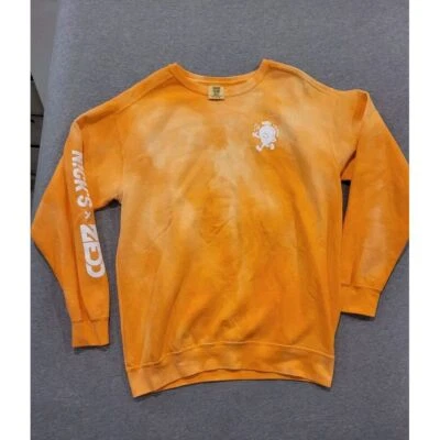 ZEDD x Nick's Chilly Mango Tie Dye Orange Crewneck Sweatshirt Women's Size Large - Image 1 of 4