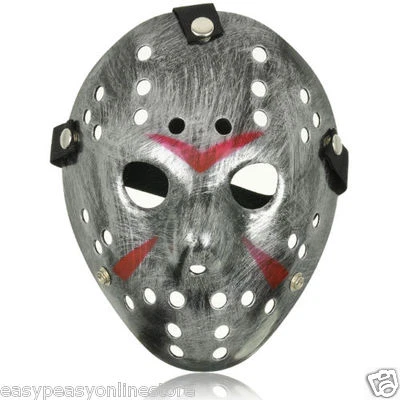 Adults Halloween Style Hacker Horror Hockey Face Masks Halloween Friday 13th - Image 1 of 4