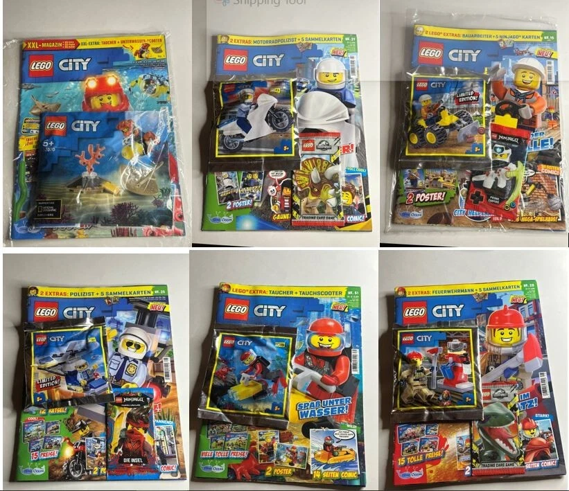 AUSWAHL LEGO City Magazin Extra Minifigur Bauset Polybag NEU OVP Folienbeutel - Bild 1 von 1