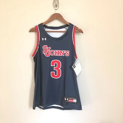 Nueva camiseta de baloncesto Under Armour St Johns Red Storm para mujer grande azul UJKJS1W Foto 1 de 3
