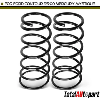 2x Coil Spring Set for Ford Contour Mercury Mystique 95-00 Sedan Rear LH & RH - Image 1 of 4