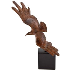 French Art Deco bronze brid sculpture Alexandre Kelety Etling 1930 original