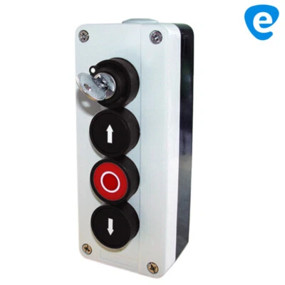 MARKENLOS 3-fach Drucktaster mit Schloss abschließbar Garagentor AUF HALT AB Torantrieb