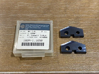 ALLIED Spade Drill Inserts - 182A-1.1650 1.1650" - Qty. 2 - NEW!