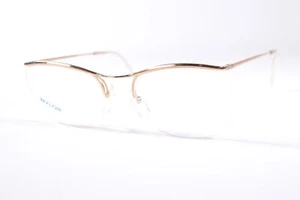 Nylor Essilor JV145 Gold Square Half Rim vintage Women’s new glasses - Picture 1 of 4