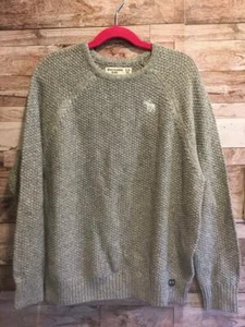 NWT ABERCROMBIE KIDS GIRLS 9/10 9 10 GRAY SPARKLE SWEATER METALLIC SPARKLE THREA - Picture 1 of 2