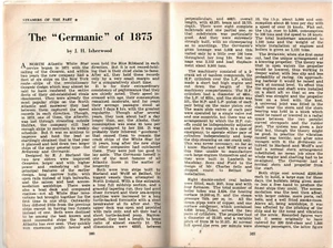 GERMANIC (1875) - Sea Breezes review of this ship April 1955 - Picture 1 of 4