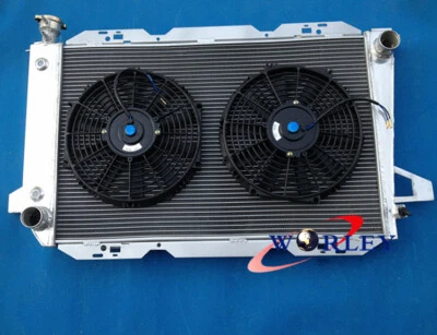 Radiador de aluminio de 3 filas + ventilador para Ford F100 F150 F250 F350 Bronco V8 1983-1997 Foto 1 de 4