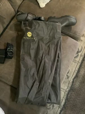 MOUNTALK High Chest Unisex Waders with Boots, Brown, Men 5 / Women 7  - Image 1 of 4