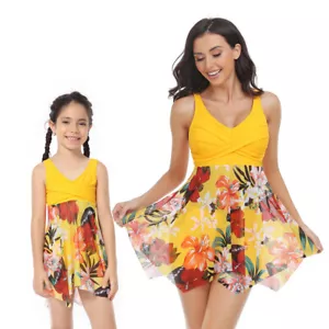 Mommy And Me Parent-child Swimsuit Summer Beach Suit Family Matching Swimwear - Picture 1 of 19