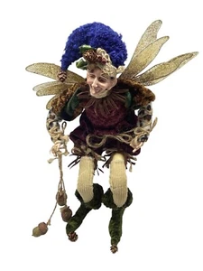 Whimsical Woodland Elf Gnome Fairy Acorn Troll Poseable Doll Collectible - Picture 1 of 11