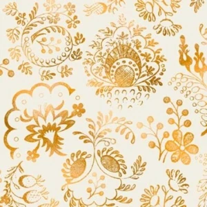 QT Fabrics Wild at Heart by Dan Morris 28995 E Ecru Lacy Floral Cotton - Picture 1 of 1