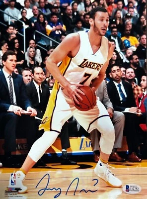 Larry Nance Jr Firmado 8x10 Los Angeles Lakers BAS I12753 Foto 1 de 2