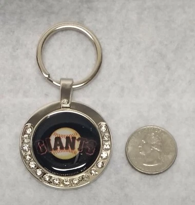 San Francisco Giants MLB Licensed Premium Rhinestone Keychain w/ split ring - Image 1 of 2