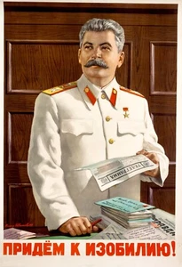 Impresión de foto de póster ruso Joseph Stalin de la URSS soviética - Imagen 1 de 2